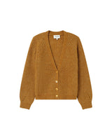 Wool and alpaca cardigan ocre Saluda