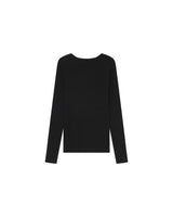 Fine knit sweater black Saturnin