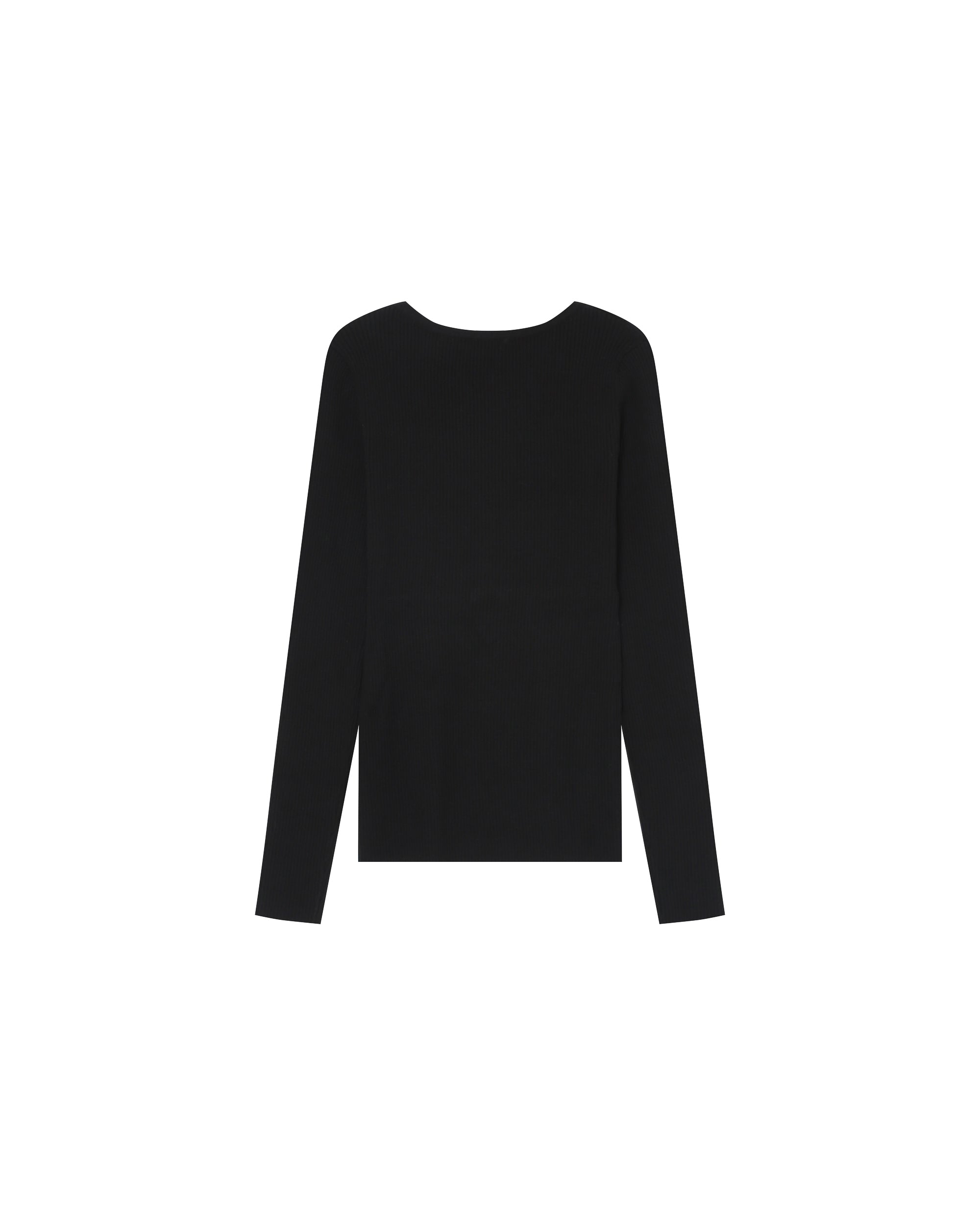Fine knit sweater black Saturnin