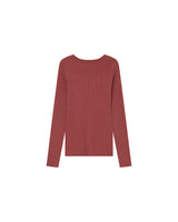 Fine knit sweater terracotta Saturnin