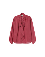 Tie-neck blouse blush Splendide