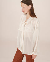 Tie-neck blouse ecru Splendide