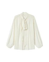 Tie-neck blouse ecru Splendide