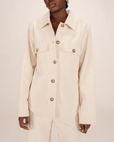 Corduroy overshirt ecru Special