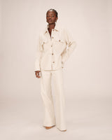 Corduroy overshirt ecru Special