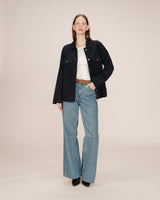 Corduroy overshirt navy Special