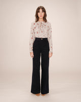 Printed blouse ecru Scarlett