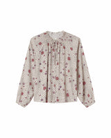 Printed blouse ecru Scarlett
