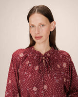 Printed blouse terracotta Scarlett
