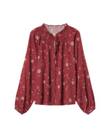 Printed blouse terracotta Scarlett