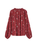 Printed blouse terracotta Scarlett