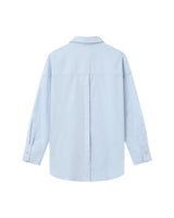 Oversized cotton shirt blueberry Sira