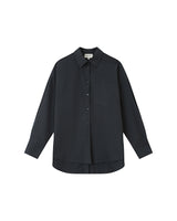 Oversized cotton shirt carbon Sira