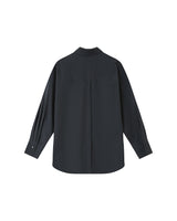 Oversized cotton shirt carbon Sira