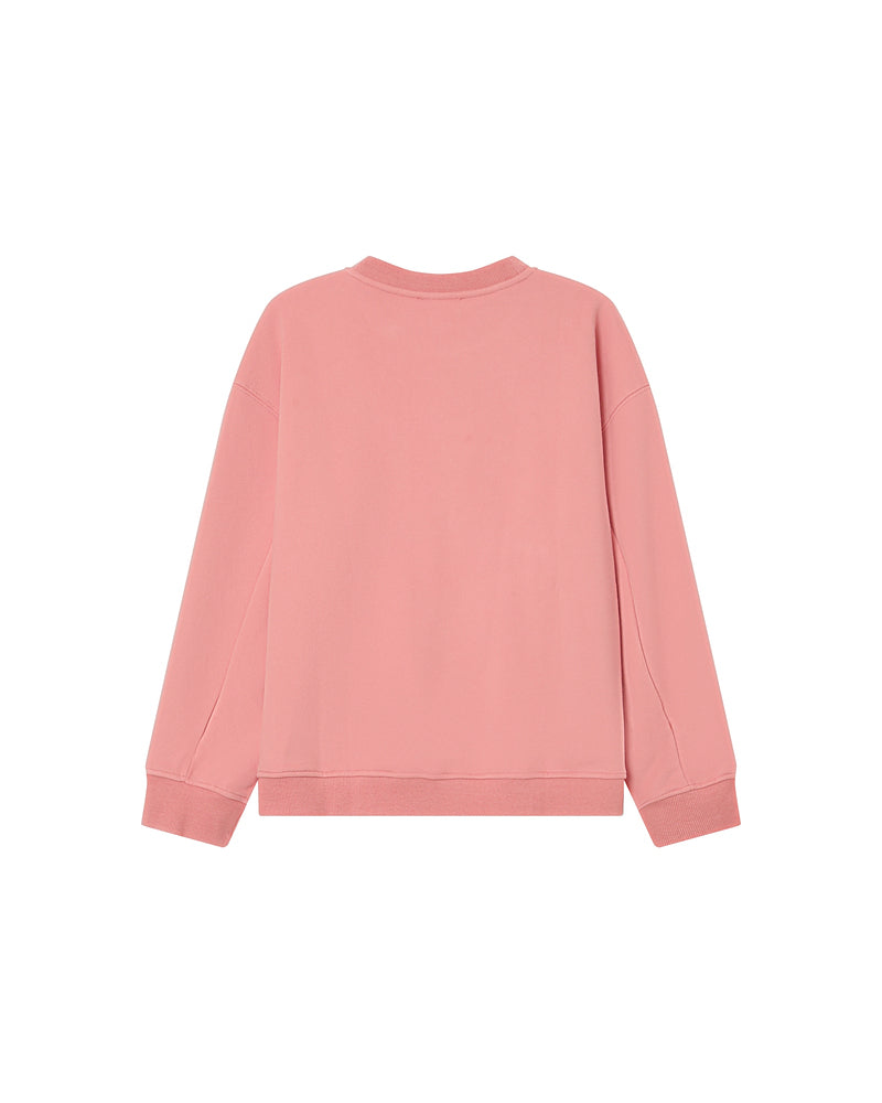 Embroidered graphic sweater blush Sharly