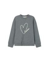 Embroidered graphic sweater gray Sharly