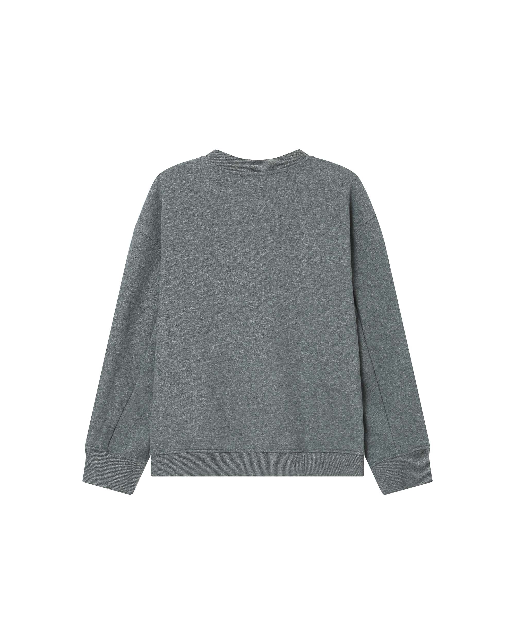 Embroidered graphic sweater gray Sharly