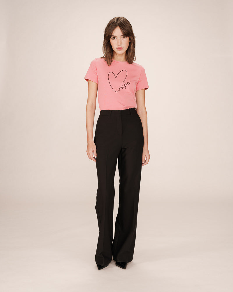 Graphic t-shirt blush Sixte