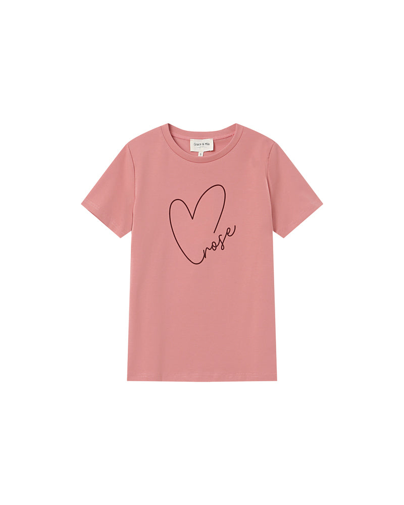 Graphic t-shirt blush Sixte