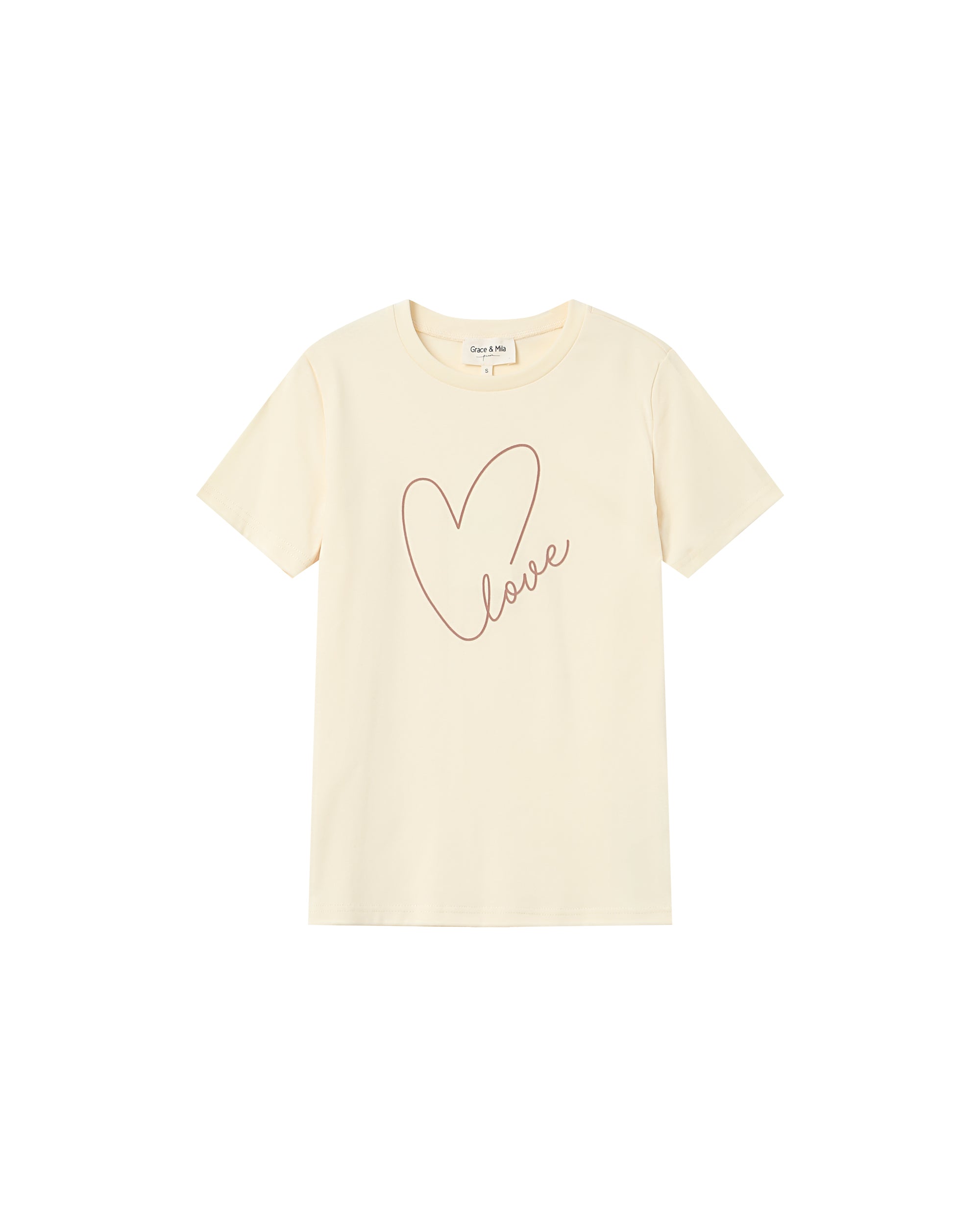 Graphic t-shirt ecru Sixte