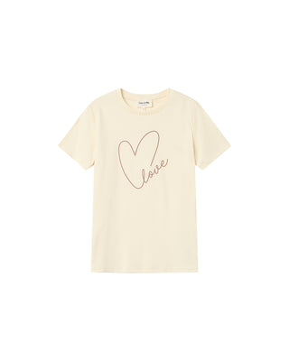 T-SHIRT ECRU SIXTE