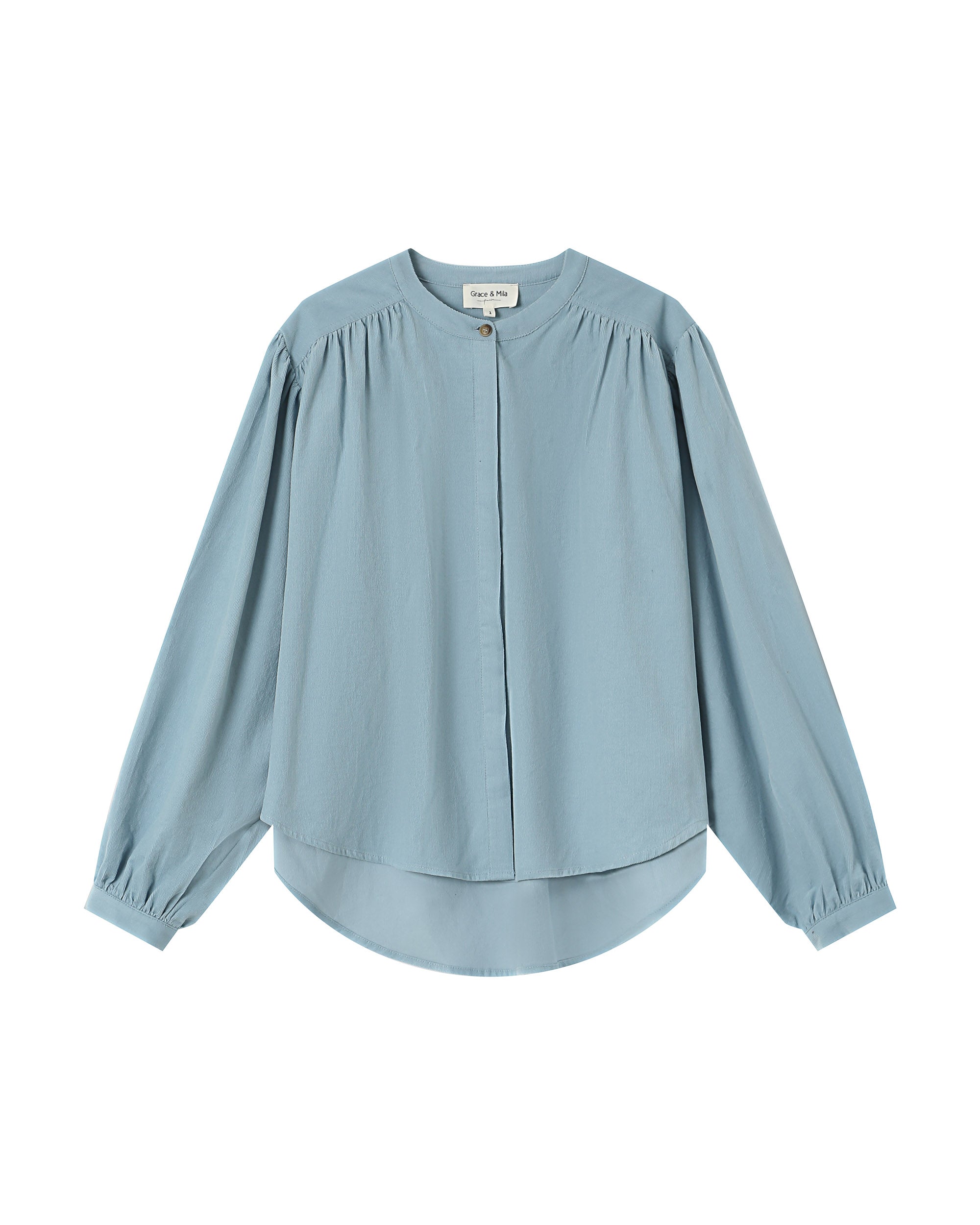 Velvet oversized blouse sage Suri