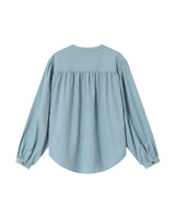 Velvet oversized blouse sage Suri