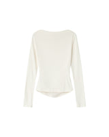 Top drape asymetrique ivoire Sioux