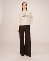 Printed sweatshirt vanilla Sigil