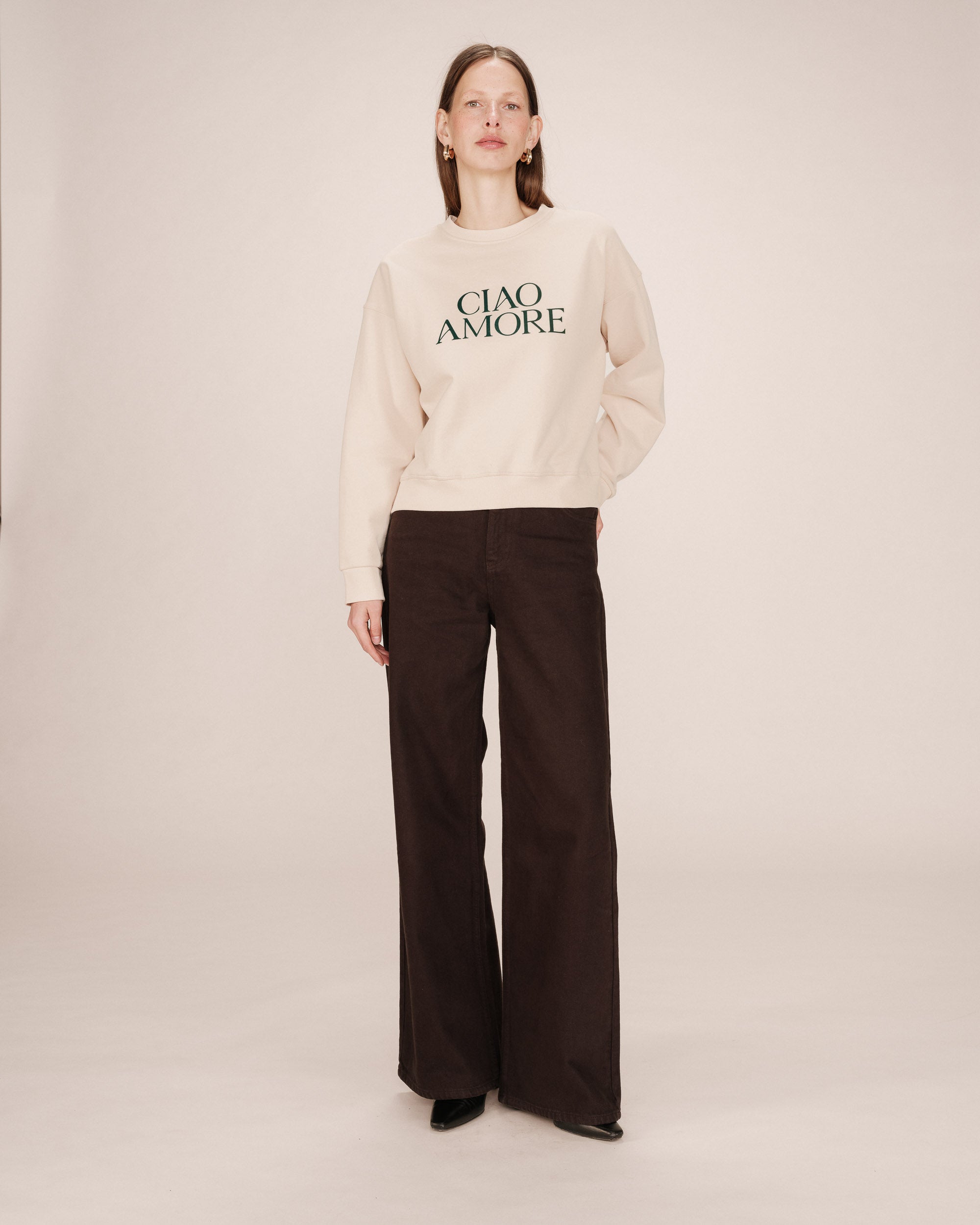 Printed sweatshirt vanilla Sigil