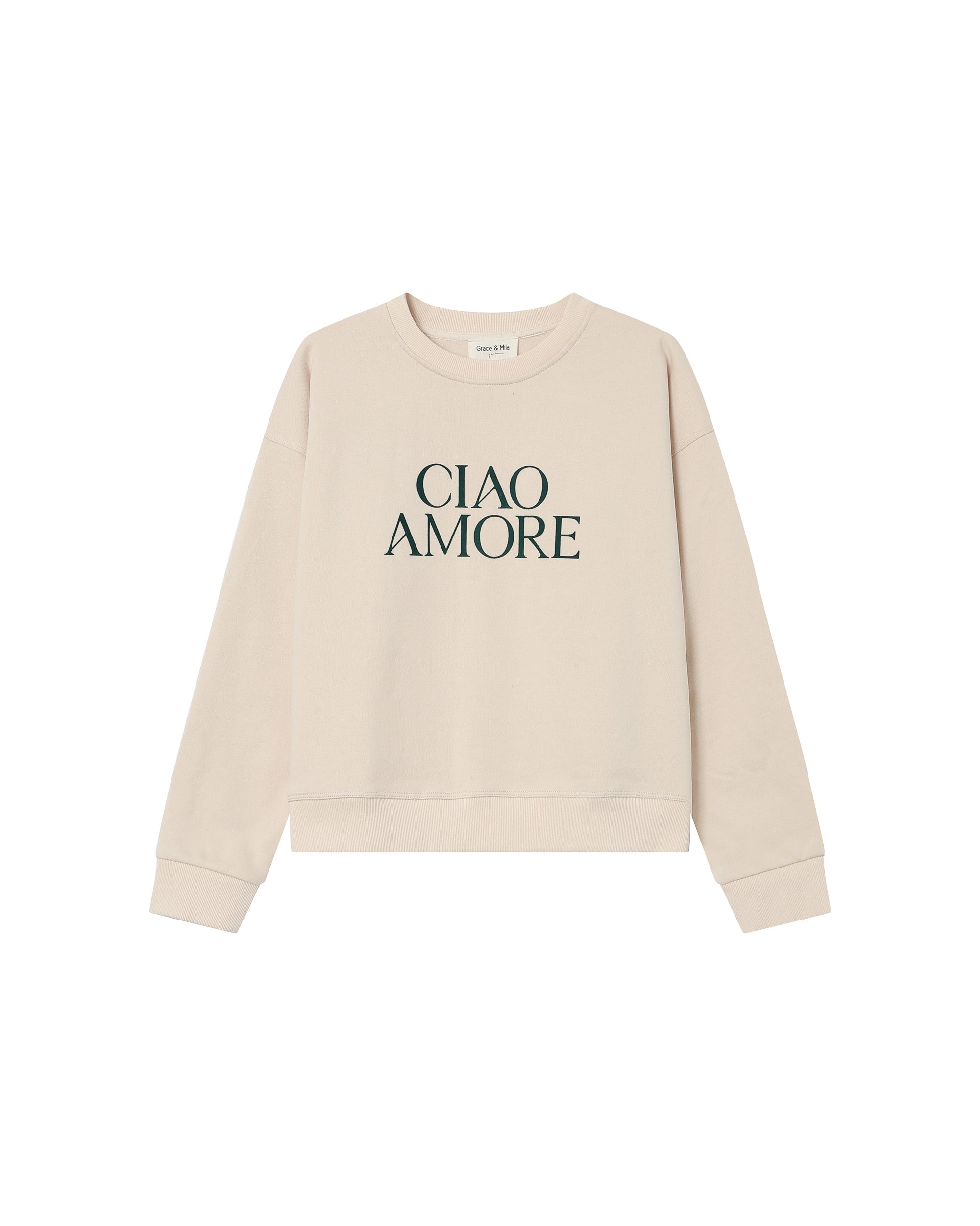 Printed sweatshirt vanilla Sigil
