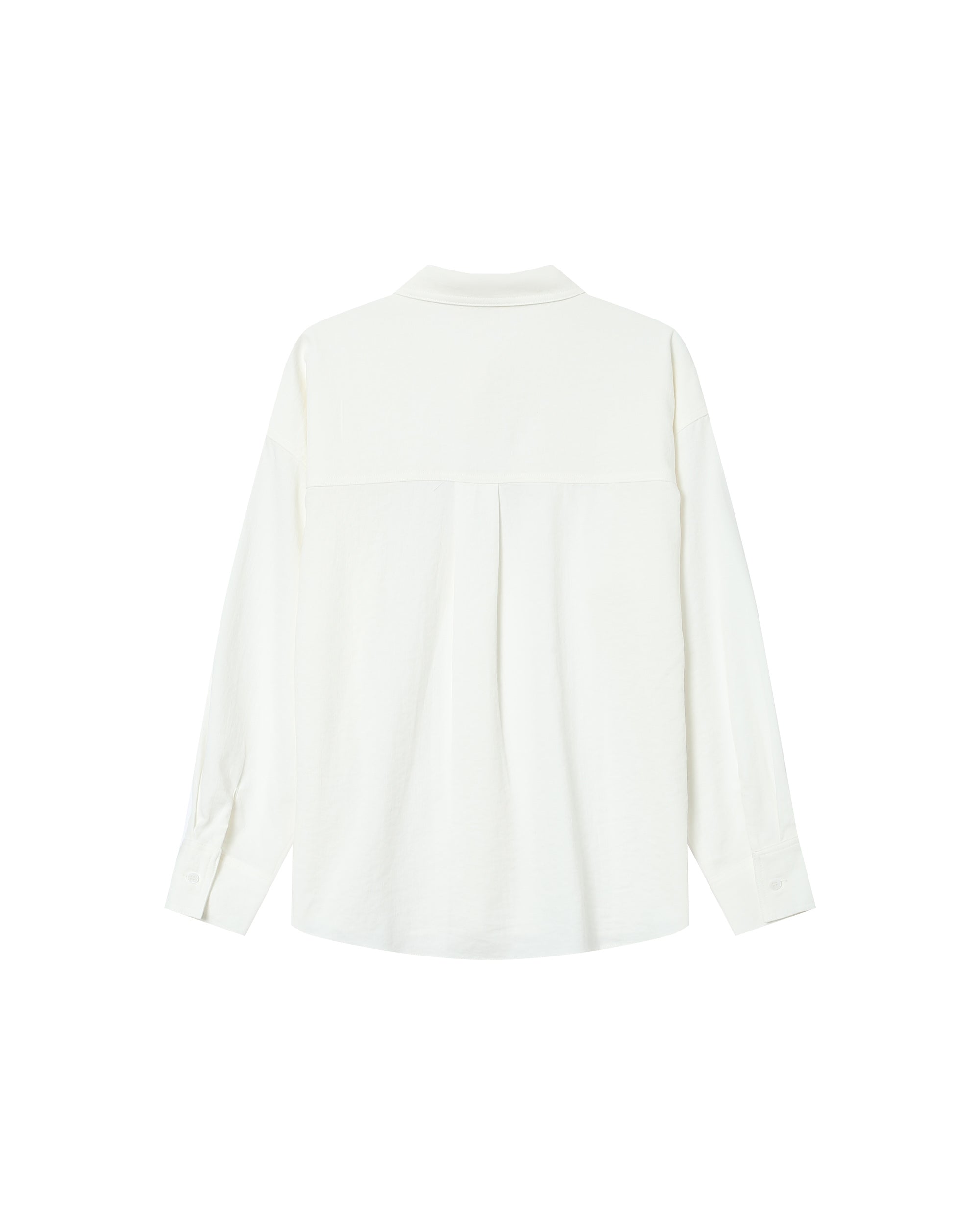 Straight shirt ecru Stripe