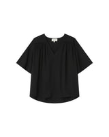 Ruched straight top black Seagal