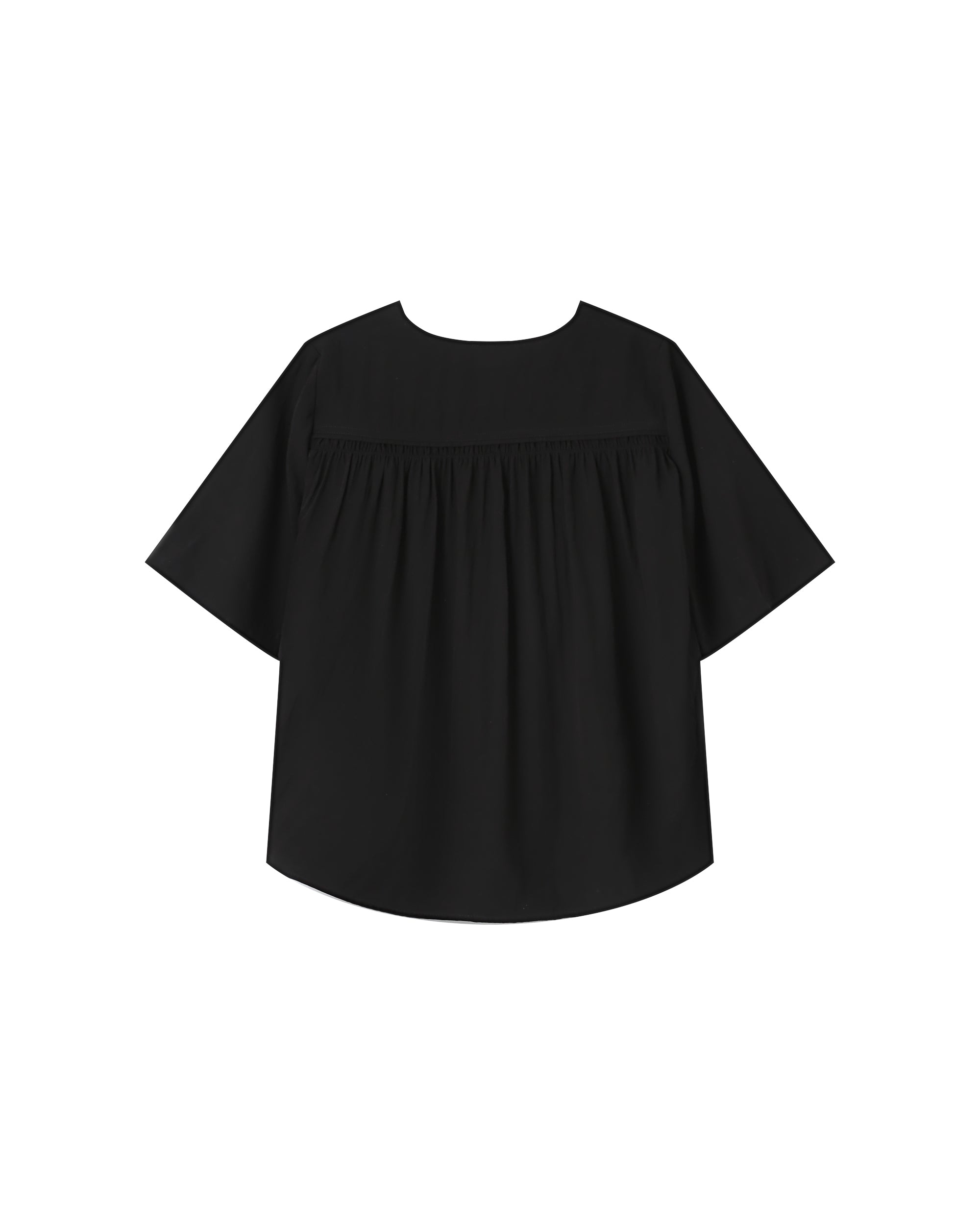 Ruched straight top black Seagal