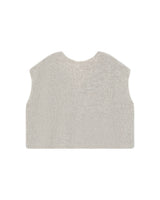 Wool and alpaca cardigan greige Savant