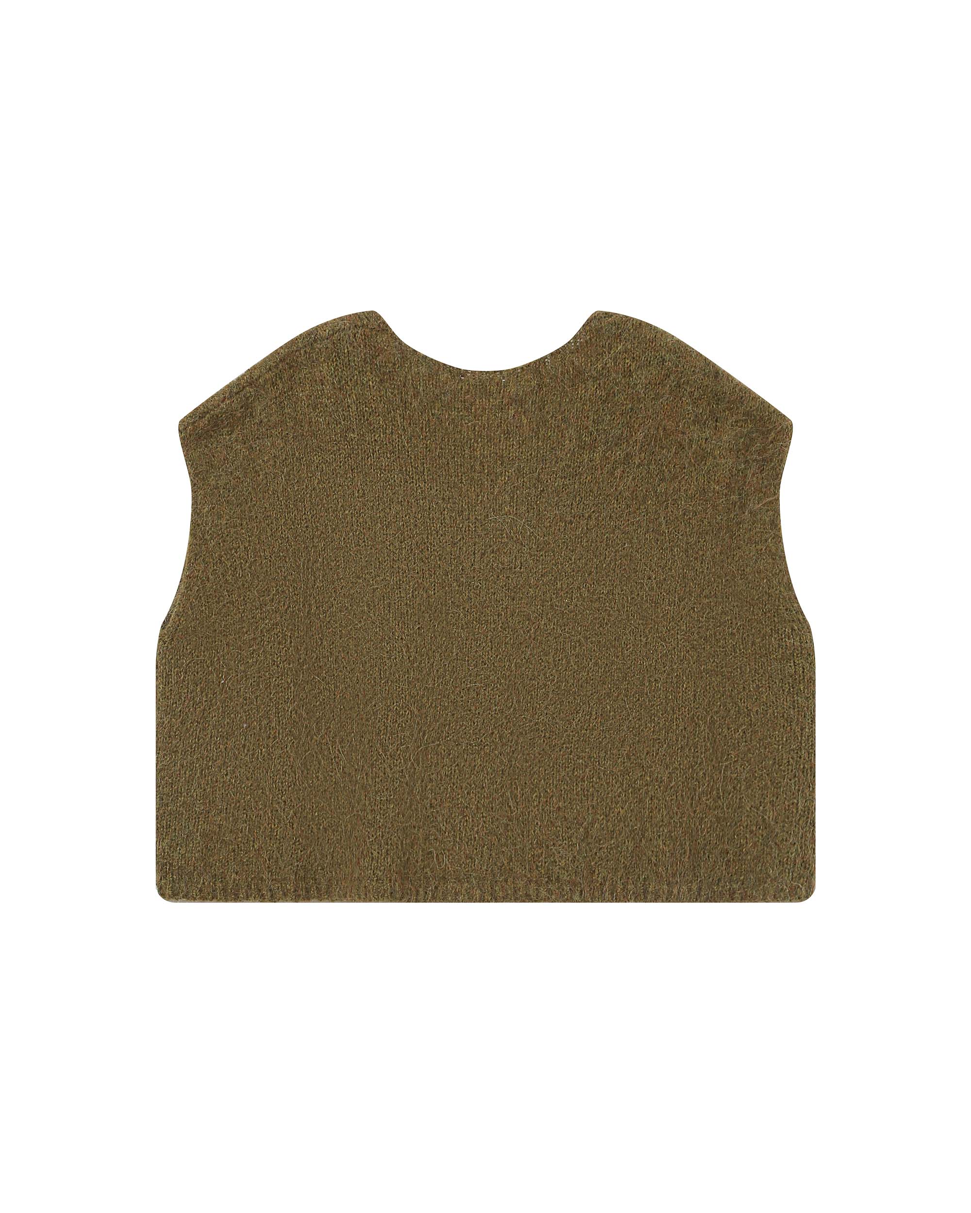 Wool and alpaca cardigan olive Savant