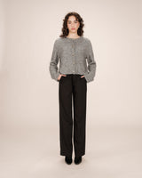 Wool and alpaca cardigan gray Salma