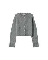 Wool and alpaca cardigan gray Salma