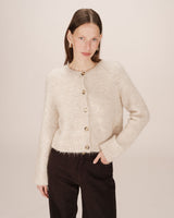 Cardigan laine et alpaga vanille Salma