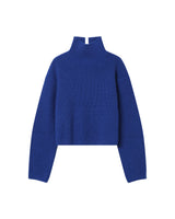 Wool boxy sweater cobalt blue Sagan
