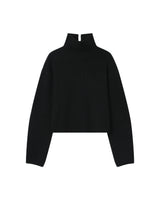 Pull en boxy en laine noir Sagan