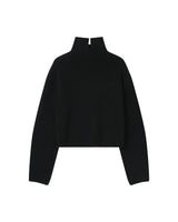 Pull en boxy en laine noir Sagan