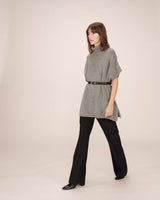 Knit poncho sweater anthracite Saison