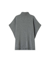 Knit poncho sweater anthracite Saison