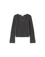 Wool alpaca sweater anthracite Sakura