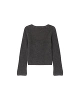 Wool alpaca sweater anthracite Sakura