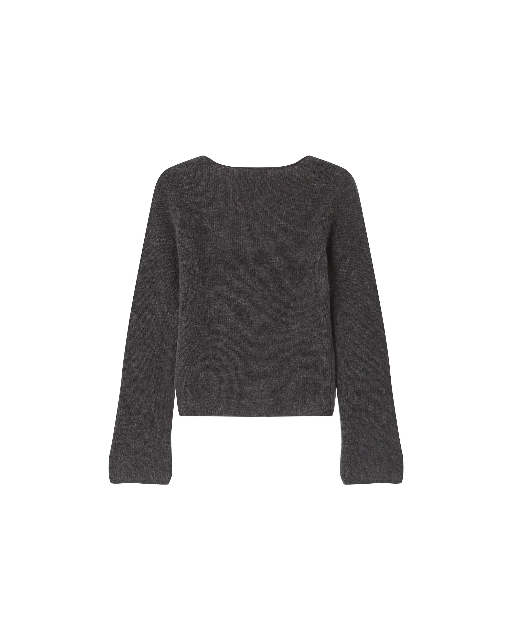 Wool alpaca sweater anthracite Sakura