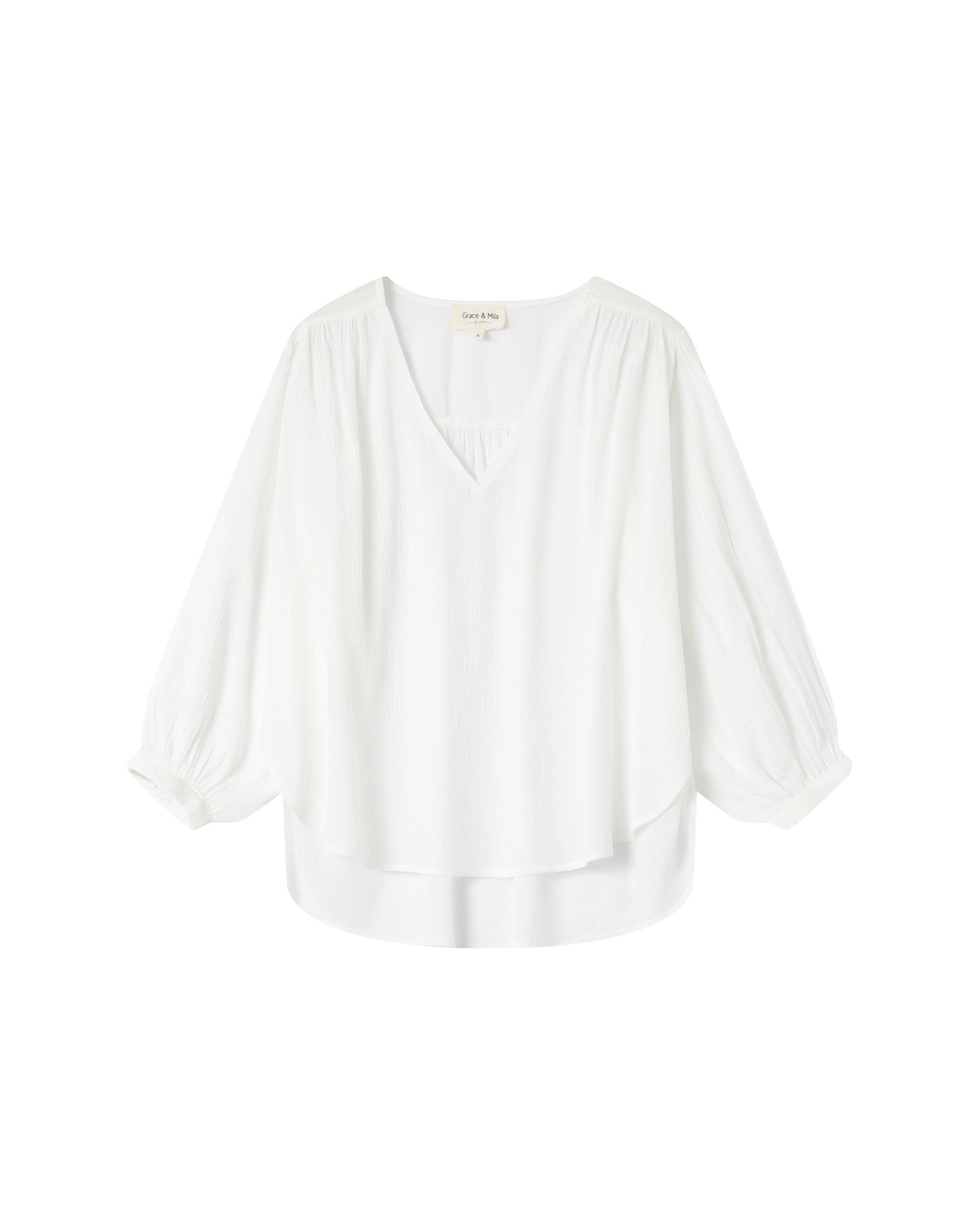 Blouse droite fluide ivoire Solo