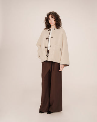 MANTEAU ECRU SIMON