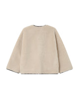 Oversized shearling coat ecru Simon